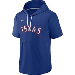Nike Men's Texas Rangers Blue Springer Short Sleeve Hoodie