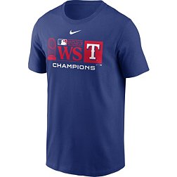 Nike Men's 2023 World Series Champions Texas Rangers Trophy Lockup T-Shirt
