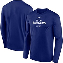 Nike Men's Texas Rangers Royal Authentic Collection Issue Long Sleeve T-Shirt