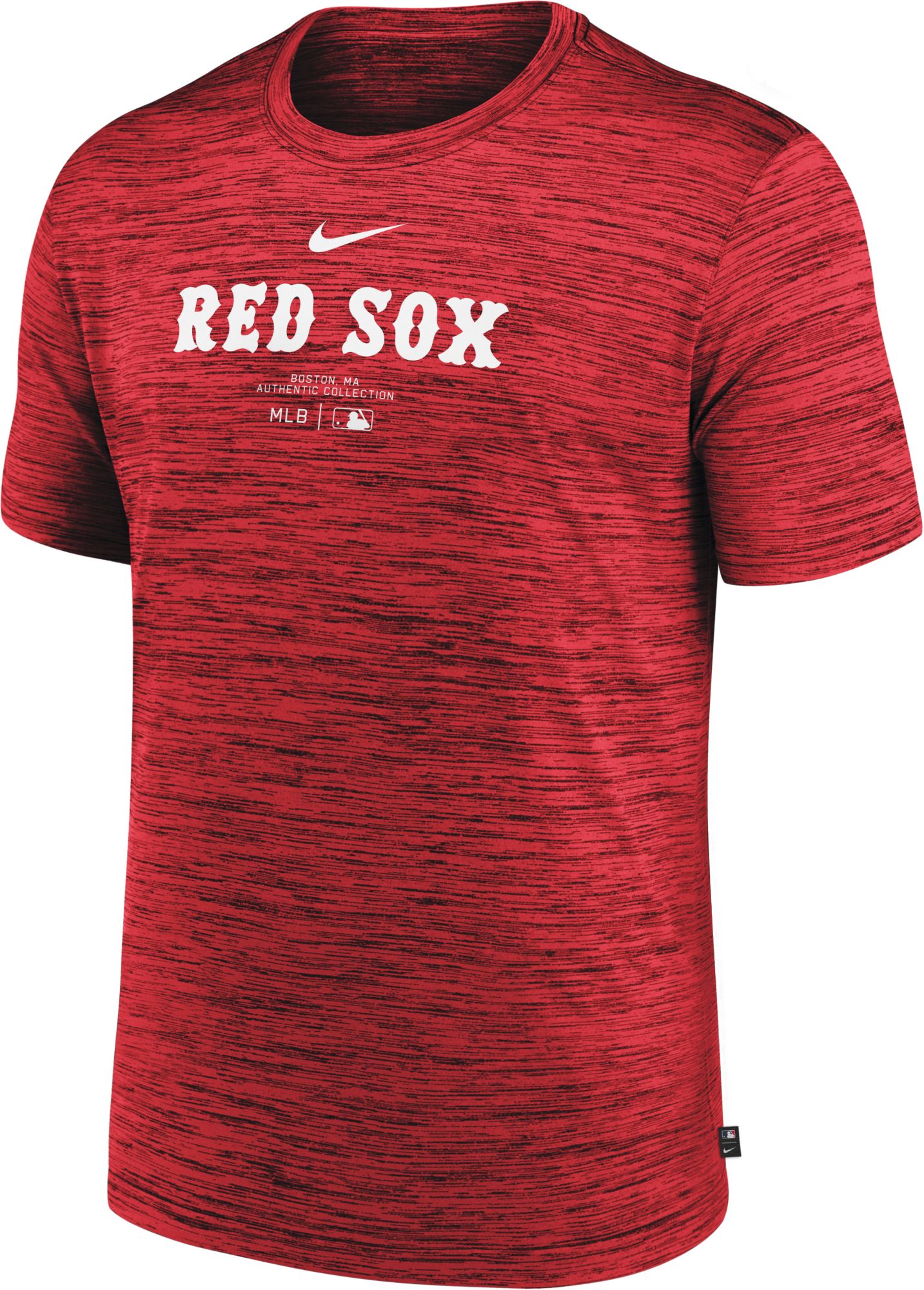 Nike Men's Boston Red Sox Red Authentic Collection Velocity T-Shirt