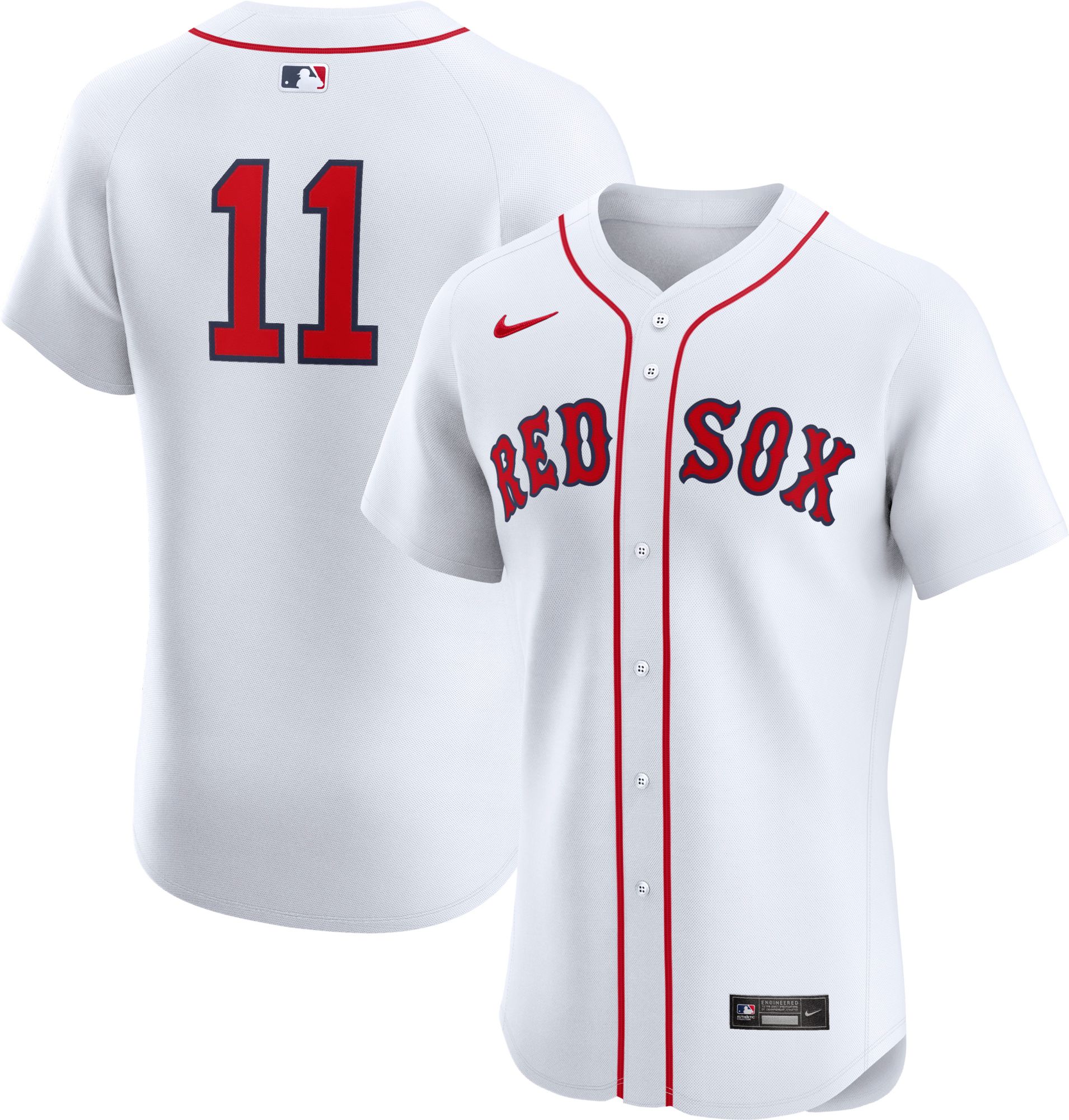 Nike Men's Boston Red Sox Rafael Devers #11 White Home Elite Jersey