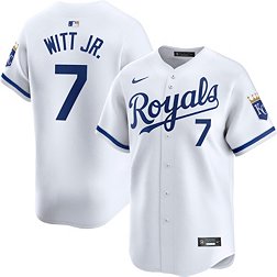 Nike Men's Kansas City Royals Bobby Witt Jr. #7 White Limited Vapor Jersey