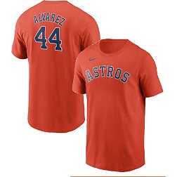 Nike Men's Houston Astros Yordan Alvarez #44 Orange T-Shirt