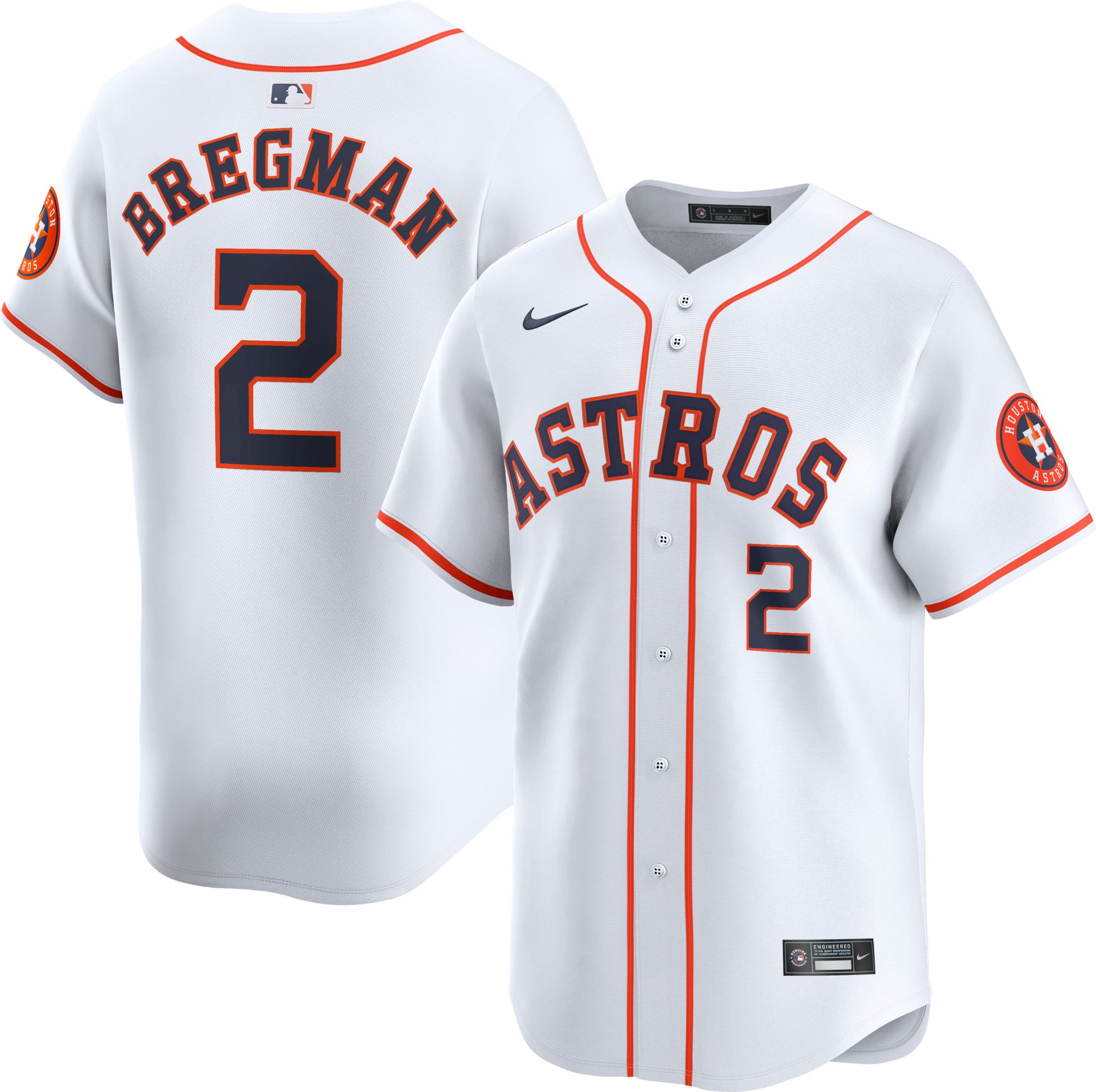 Houston Astros No2 Alex Bregman Orange 2018 Gold Program Cool Base Women's Stitched Jersey