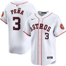 Nike Men's Houston Astros Jeremy Peña #3 White Limited Vapor Jersey