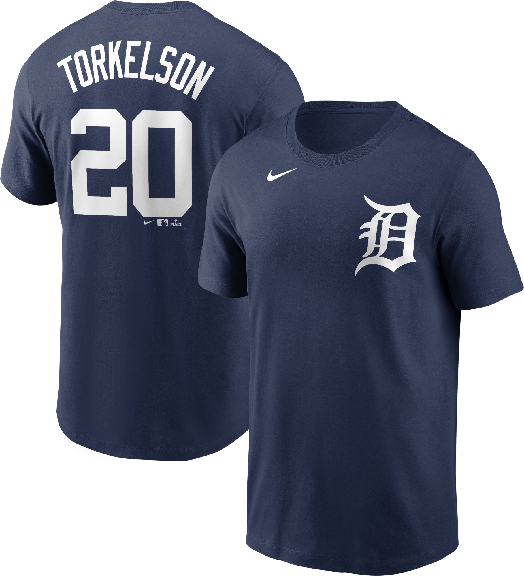 Javier Baez Detroit Tigers Men's Navy Name and Number Banner Wave T-Shirt 