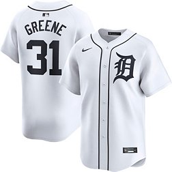 Nike Men's Detroit Tigers Riley Greene #31 White Limited Vapor Jersey