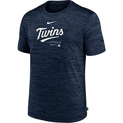 Nike Men's Minnesota Twins Blue Authentic Collection Velocity T-Shirt