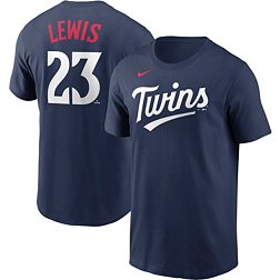 Nike Men's Minnesota Twins Royce Lewis #23 Navy T-Shirt