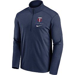 Nike Men's Minnesota Twins Navy Logo Pacer Quarter-Zip Pullover