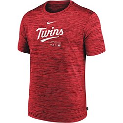 Nike Men's Minnesota Twins Red Authentic Collection Velocity T-Shirt