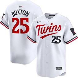 Nike Men's Minnesota Twins Byron Buxton #25 White Limited Vapor Jersey