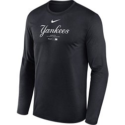 Nike Men's New York Yankees Blue Authentic Collection Issue Long Sleeve T-Shirt