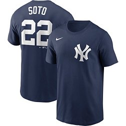 Nike Men's New York Yankees Juan Soto #22 Navy T-Shirt