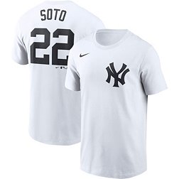Nike Men's New York Yankees Juan Soto #22 White T-Shirt