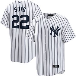 Nike Men's New York Yankees Juan Soto #22 White Cool Base Jersey