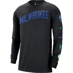 Nike On Court Dri-Fit Pregame Milwaukee Bucks Long Sleeve T-Shirt