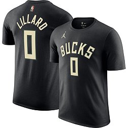 Nike Men's Milwaukee Bucks Damian Lillard #0 Statement T-Shirt