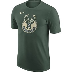 Nike Men's Milwaukee Bucks Green Essential Logo T-Shirt
