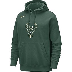 Nike Men's Milwaukee Bucks Green Logo Hoodie