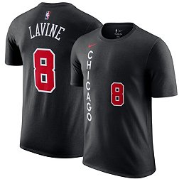 Nike Men's 2023-24 City Edition Chicago Bulls Zach LaVine #8 Black T-Shirt