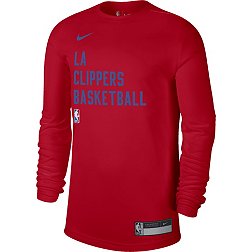Nike Men's Los Angeles Clippers Red Practice Long Sleeve T-Shirt