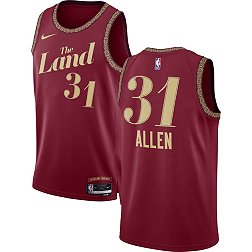 Nike Men's 2023-24 City Edition Cleveland Cavaliers Jarrett Allen #31 Red Swingman Jersey