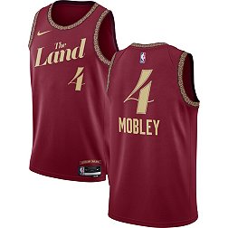 Nike Men's 2023-24 City Edition Cleveland Cavaliers Evan Mobley #4 Red Swingman Jersey