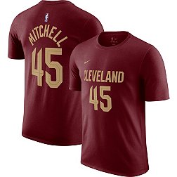 Nike Men's Cleveland Cavaliers Donovan Mitchell #45 Red T-Shirt