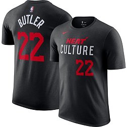 Nike Men's 2023-24 City Edition Miami Heat Jimmy Butler #22 Black T-Shirt