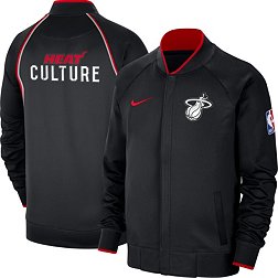 Nike Men's 2023-24 City Edition Miami Heat Black Showtime Full Zip Jacket