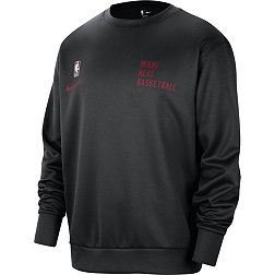 Nike Men's Miami Heat Black Spotlight Crewneck Sweatshirt
