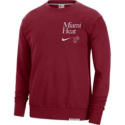Nike Men's Miami Heat Courtside Standard Issue Crewneck Sweater