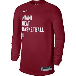 Nike Men's Miami Heat Red Practice Long Sleeve T-Shirt