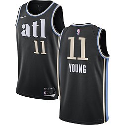 Nike Men's 2023-24 City Edition Atlanta Hawks Trae Young #11 Black Swingman Jersey