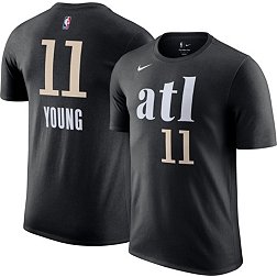 Nike Men's 2023-24 City Edition Atlanta Hawks Trae Young #11 Black T-Shirt