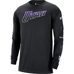 Nike Men's 2023-24 City Edition Utah Jazz Courtside M90 Long Sleeve Logo T-Shirt