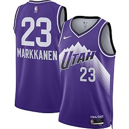 Nike Men's 2023-24 City Edition Utah Jazz Lauri Markkanen #23 Purple Swingman Jersey