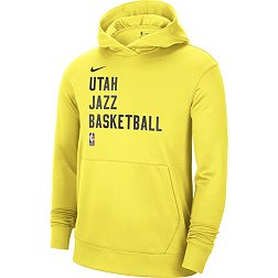 Nike Men's Utah Jazz Yellow Spotlight Hoodie