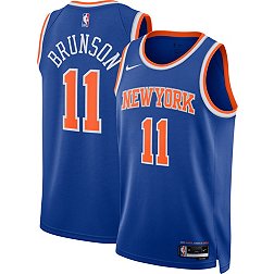 Nike Men's New York Knicks Jalen Brunson #11 Blue Swingman Jersey