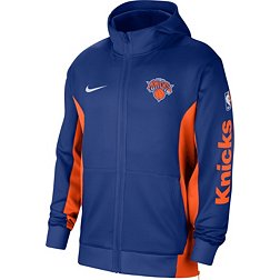 Nike Men's New York Knicks Blue Showtime Full Zip Hoodie