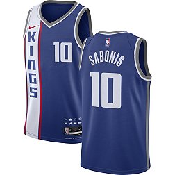 Nike Men's 2023-24 City Edition Sacramento Kings Domanatas Sabonis #10 Blue Swingman Jersey