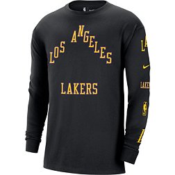 Nike Men's 2023-24 City Edition Los Angeles Lakers Courtside M90 Long Sleeve Logo T-Shirt