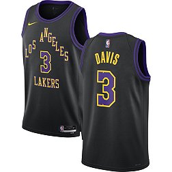 Nike Men's 2023-24 City Edition Los Angeles Lakers Anthony Davis #3 Black Swingman Jersey