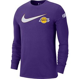 Nike Men's Los Angeles Lakers Essential Swish Long Sleeve T-Shirt