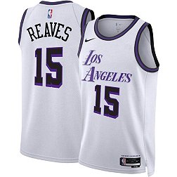 Nike Adult 2022-23 City Edition Los Angeles Lakers Austin Reaves #15 White Dri-FIT Jersey