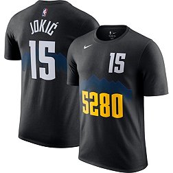 Nike Men's 2023-24 City Edition Denver Nuggets Nikola Jokic #15 Black T-Shirt