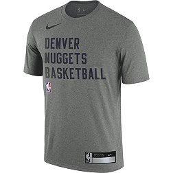 Nike Men's Denver Nuggets Grey Practice T-Shirt