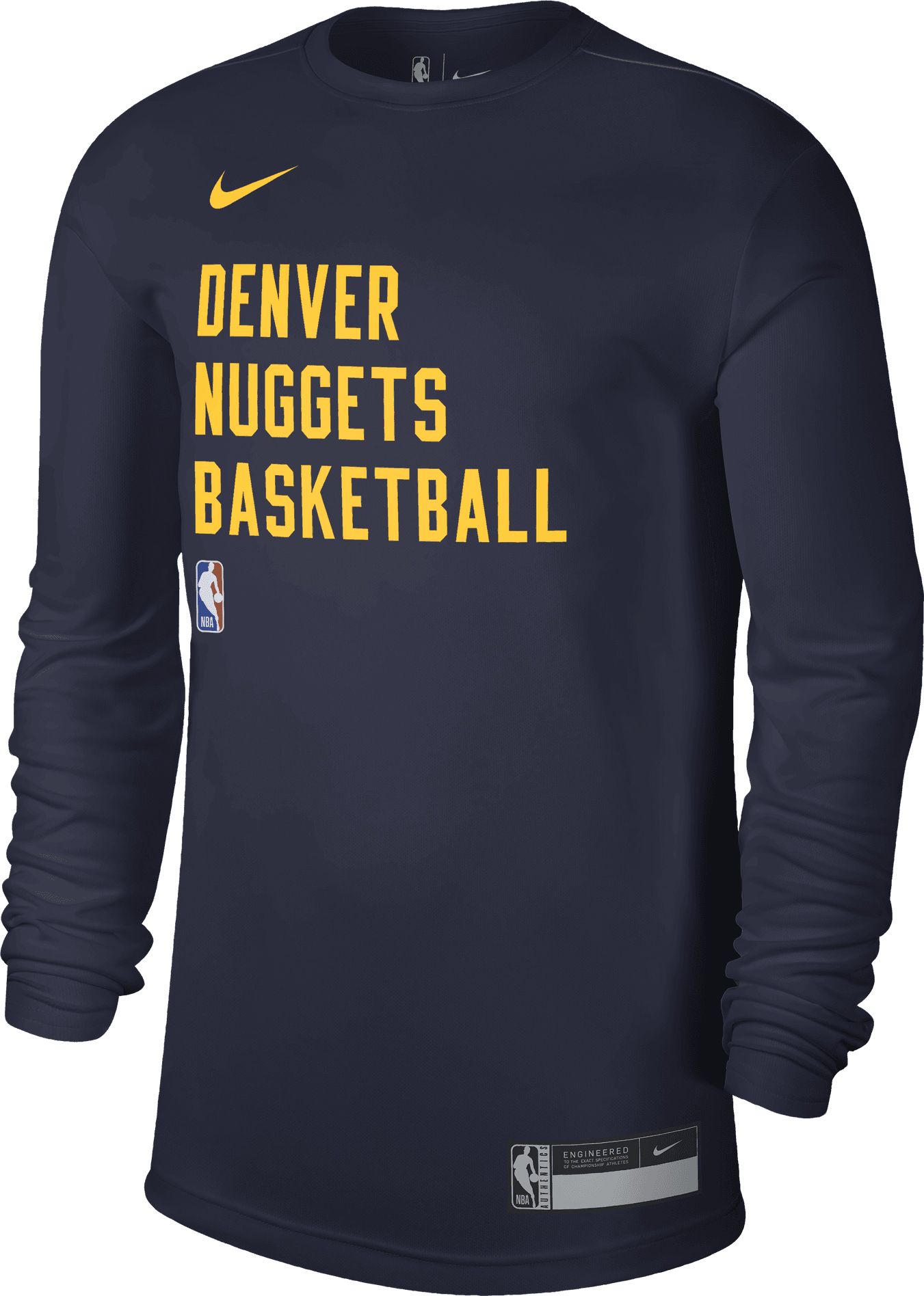 Nike / Men's 2021-22 City Edition Denver Nuggets Nikola Jokic #15 Blue  Cotton T-Shirt