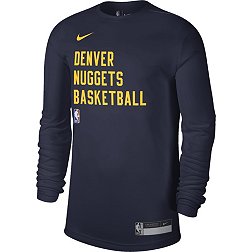 Nike Men's Denver Nuggets Navy Practice Long Sleeve T-Shirt